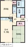 セジュール木津Bの間取り画像