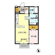 エスポワール川田 Bの間取り画像