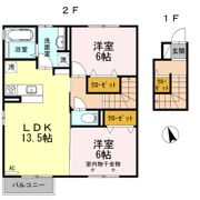 ブランシェ青木島 Aの間取り画像