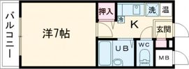 ブリスウエスト明石の間取り画像
