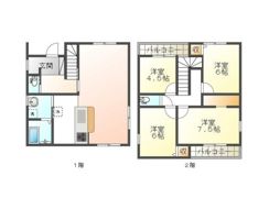 扇町1丁目戸建ての間取り画像