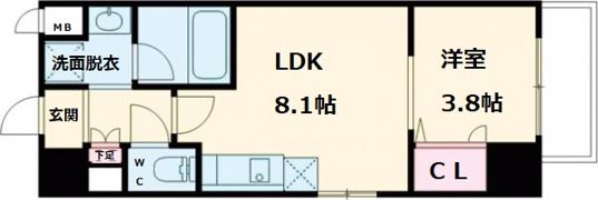 S-RESIDENCE宇品5丁目Ⅱの間取り画像