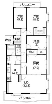 ドルチェ広沢の間取り画像