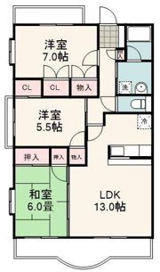エムサンコートの間取り画像