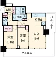 ベイシティタワーズ神戸EASTの間取り画像