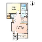 仮）富久山町久保田石鼻新築アパートの間取り画像