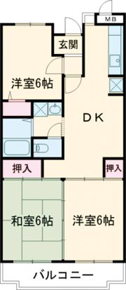 サニーコート高幡の間取り画像