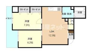 コンチネンタル星井町の間取り画像