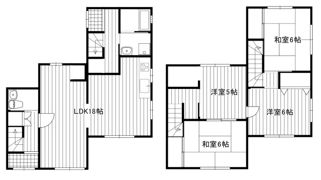 西貸家の間取り画像