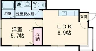 プレステージBの間取り画像