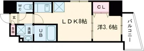 S-RESIDENCE広島駅EASTの間取り画像