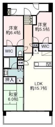 サンクレイドル竜南ウィンフォートの間取り画像