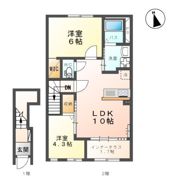 仮）富久山町久保田石鼻新築アパートの間取り画像