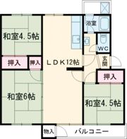 狩口台住宅34号棟の間取り画像