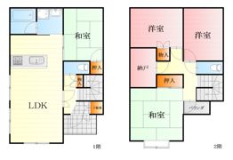 ブルーレース松田の間取り画像