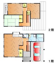 熊中借家35-3の間取り画像