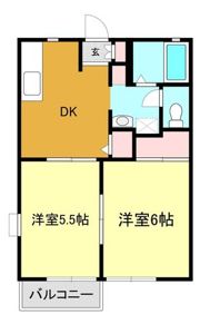 プリティーパークAの間取り画像