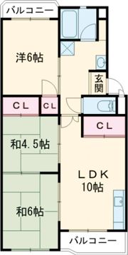 イリノハイツの間取り画像