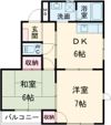 コーポ長府の間取り画像