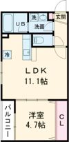 グレイス中木戸Ⅱの間取り画像