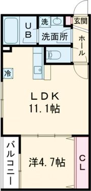 グレイス中木戸Ⅱの間取り画像