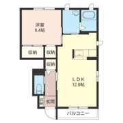 ディアコート優の間取り画像