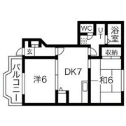 ル・クール清水の間取り画像