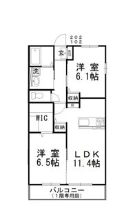 ファミリアAの間取り画像