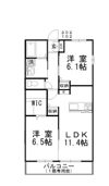 ファミリアAの間取り画像