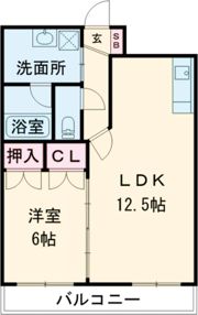 エンブレーマ西池の間取り画像