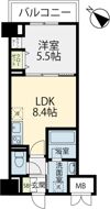 ELGRAND箱崎の間取り画像