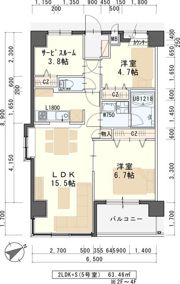 ディアグレイス五輪の間取り画像