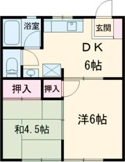 沖ハイツの間取り画像