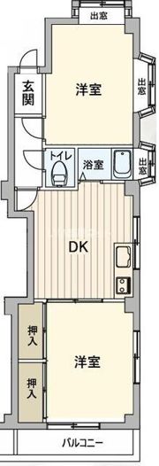 クロノスさちが丘の間取り画像