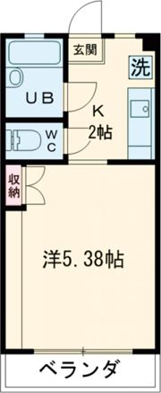 ヴィラ一の宮の間取り画像
