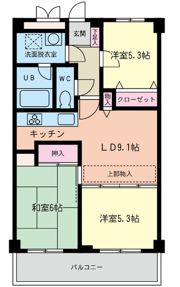 リバーストーン古淵の間取り画像