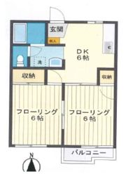 コマースはたの間取り画像