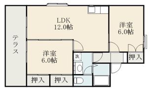 セジュール城殿 A棟の間取り画像