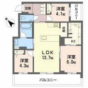 シャーメゾン トレゾールの間取り画像