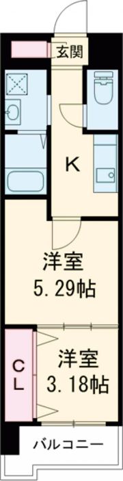 ギャラン鷹の巣の間取り画像