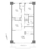 ピエール草加の間取り画像