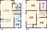 四郷町東阿保戸建の間取り画像