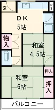 ヴィラ東伊丹の間取り画像
