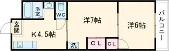 ブエナビスタ草津の間取り画像