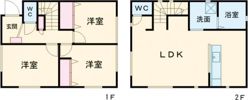 四郷町東阿保戸建2の間取り画像