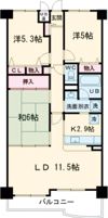 エクセランス大久保Ⅱ番館の間取り画像