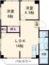 北野林ハイツの間取り画像
