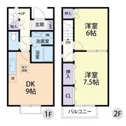 FALIATE Ⅱ（フォリットツー）の間取り画像