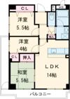 コモンパレス清水が丘の間取り画像