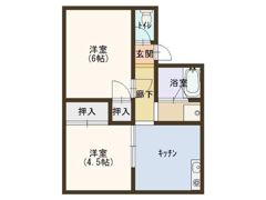 岩井ハイツの間取り画像